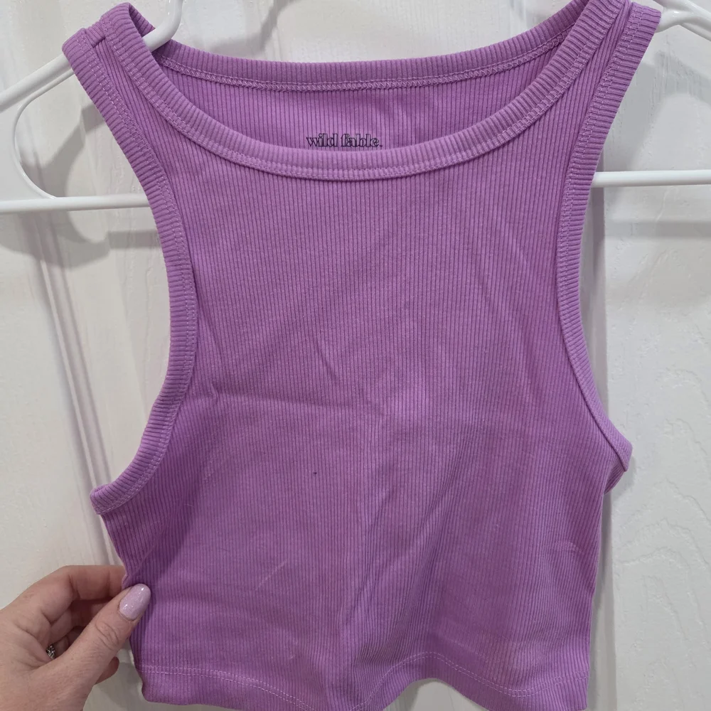 Wild Fable Purple Ribbed Tank Top - Picture 1 of 3